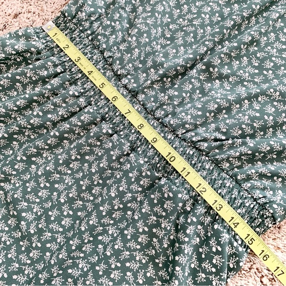 PRETTYGARDEN Maxi Dress Womens XL Flutter Sleeve Smocked Tiered Boho Floral - Picture 14 of 14